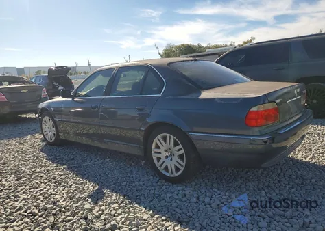 2001 BMW 740 I Automatic z USA, uszkodzony, nr VIN WBAGG83451DN88153